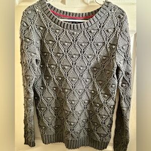 Tommy Hilfiger Gray Textured Women's Sweater